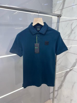 Bos s Premium 240 GSM Interlock Cotton Lycra Fabric Polo Green sale offer  1766