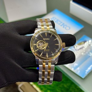 SEIKO_AUTO_GOLD-TT-BLACK