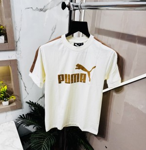 Sale.PUMA.IMPORTED.BRAND.SERIES.DUAL.COLOUR.FRONT.HEAVY.PRINTED.VERY.PREMIUM.FABRIC.ROUND.NECK.TSHIRT