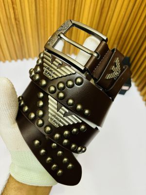 43 GIORGIO ARMAN_I BROWN PREMIUM QUALITY BELT WITH BOX