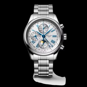 Longine s Master Collection Silver Blue Chronograph