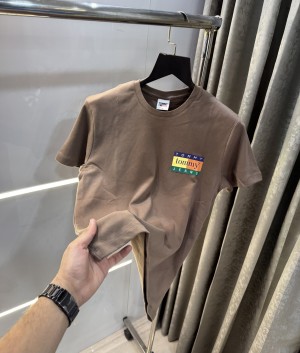 Tommy  Hilfiger Brown Logo Print Premium T-Shirt