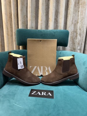 Zaraa Chelsea boots Coffee Suede Fixed