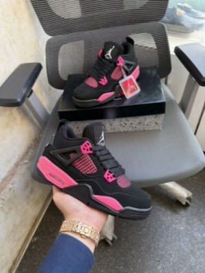 Nikee Air Jordan Retro 4 Pink Thunder Semi Ua