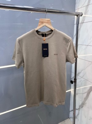 Hugo Bos s Premium Round Neck Tshirt Beige sale offer 1996