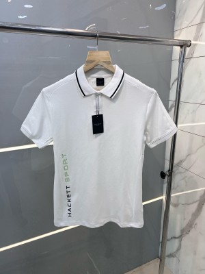 Hacket Premium Polo With 240Gsm Interlock Cotton Lycra Fabric White 1834