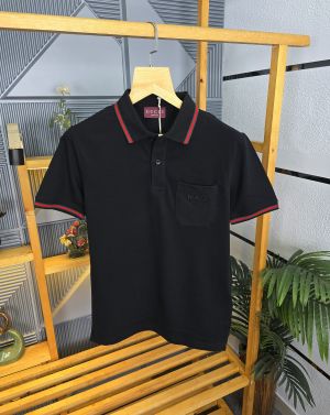 Guc i collar N T Shirts Black K20-BK