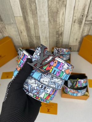 LOUIS_VUITTON MULTI COLOUR PREMIUM BELT WID OG BOX DUST BAG CARD 139