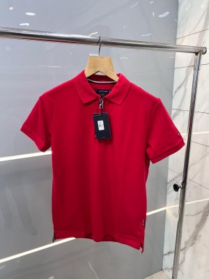 Tommy Hilfige r Red Premium Chain Designer Polo T-shirt (736)