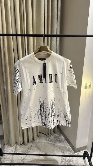 AMI_RI LOGO PRINT PREMIUM BLACK TSHIRT