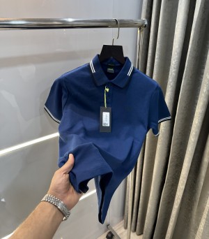 Hugo  Boss Petrol Blue Logo Work Premium Polo T-Shirt