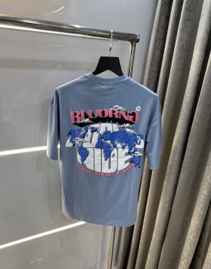 Bluorang Blue Imported Oversized T-Shirt