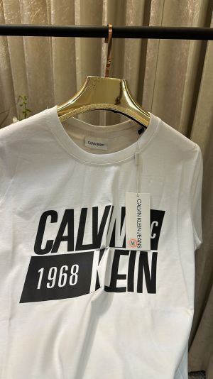 CALVIN_KLEIN LOGO PRINT PREMIUM ORANGE TSHIRT