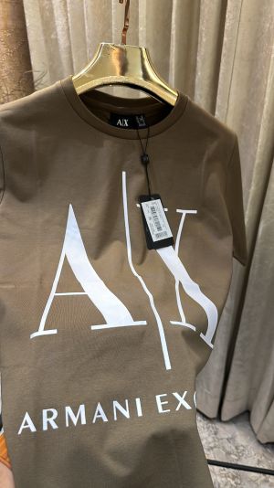 ARMAN_I EXCHANGE LOGO PRINT PREMIUM GREEN TSHIRT