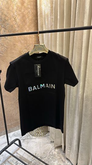 BALMAI_N LOGO REFLECTIVE EMBOSSED PREMIUM BLACK TSHIRT