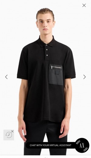Arman i Exchange Black Premium Polo T-Shirt 