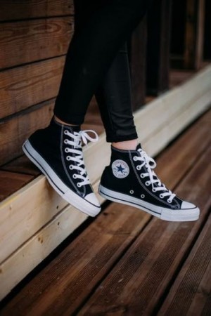 Convers_ee All Star High Black White For Men s