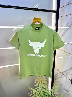 Sale Under Armou r Green Premium Round Neck T-shirt F2352-GR