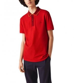 Lacost e Premium Polo With 240Gsm Interlock Cotton Lycra Fabric Red 1842