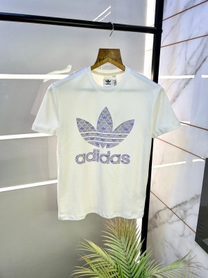 Sale Adida s White Premium Printed Round Neck T-shirt F2460-W3