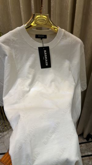 BALMAI_N MONOGRAM LOGO EMBOSSED PREMIUM BLACK TSHIRT