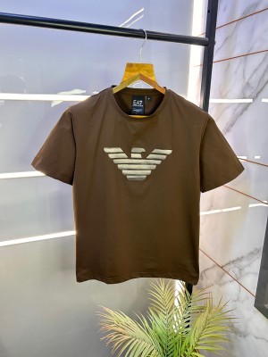 Emporio Arman_i Brown Premium Round Neck T-shirt F2456-BR
