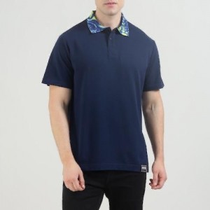Versace Couture Blue Collar Look Imported Polo T-Shirt