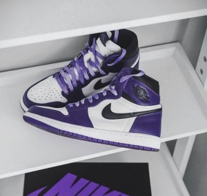 Nik Air Jordan Retro 1 High Court Purple FIXED