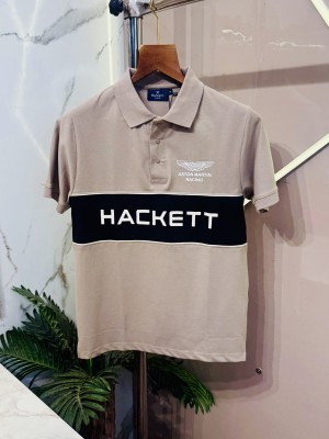 Sale.HACKETT.ASTON.MARTIN.IMPORTED.MATTY.COTTON.LYCRA.FABRIC.POLO.T-SHIRT