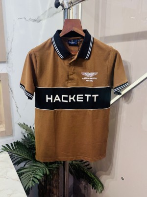 Sale.HACKETT.ASTON.MARTIN.IMPORTED.MATTY.COTTON.LYCRA.FABRIC.POLO.T-SHIRT