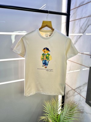 Ralph_Lauren Polo Beige Premium Round Neck T-shirt F2546-BE1