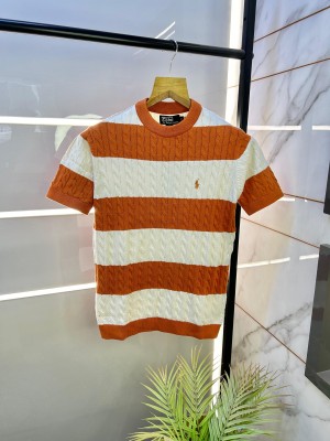 Ralph_Lauren Polo Orange Imported Premium Round Neck T-shirt F2543-OR
