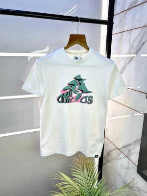 Sale Adida s White Premium Printed Round Neck T-shirt F2460-W2
