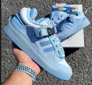 Adidass Fourm Bad Bunny TINT BLUE For Women s