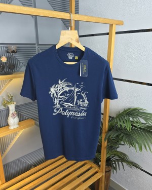 Pol T Shirts Blue K44-BL