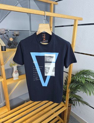 Bos T Shirts Navy K55-N