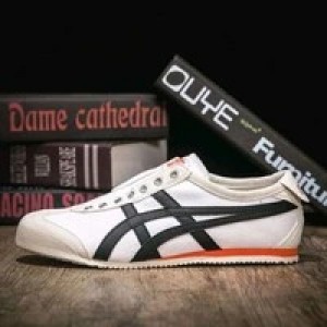Onitsuka TIGER Slip On WHITE BLACK ORANGE