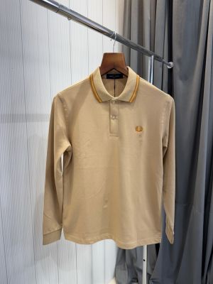 Fred Perry Premium Full Sleeves Polo Tshirt Brown 2346