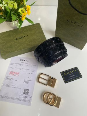 Gucc_i Premium belt combo wid og box & accessories