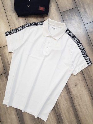 Burberr y Classic Polo With 240 Gsm Interlock Cotton Lycra Fabric White 1729