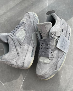 SEMI UA Nik Air Jordan retro 4 X Kaws Suede HIGH QUALITY