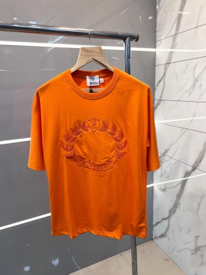 Burberr_y Embroidery Printed Premium Oversized Tshirt SALE offer 100