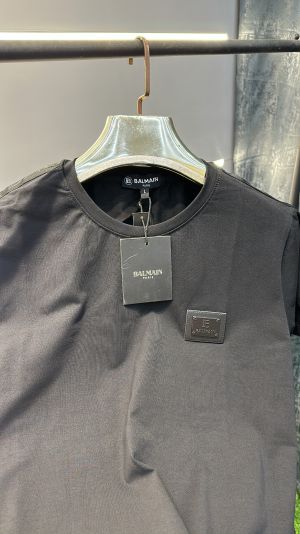 BALMAI_N PARIS LOGO PATCHED PREMIUM BLACK TSHIRT