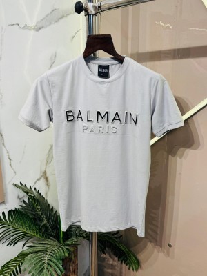 Sale.Balmain.Imported.Cotton.Lycra.Fabric.Embossed.Printed.T-Shirt