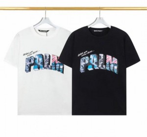 Palm Ange ls Premium Turkish Quality Round Neck Tshirt White 1003