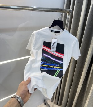 Karl Lagerfeld White Logo Print Imported T-Shirt