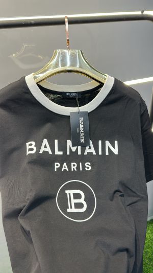 BALMAI_N PARIS LOGO PRINT PREMIUM BLACK TSHIRT