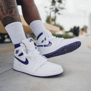 Nikee Air Jordan 1 Og Metallic Court Purple Semi UA