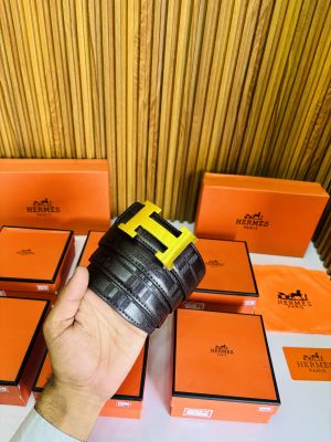 32 HERMES GOLDEN BROWN PREMIUM QUALITY BELT FULL KIT