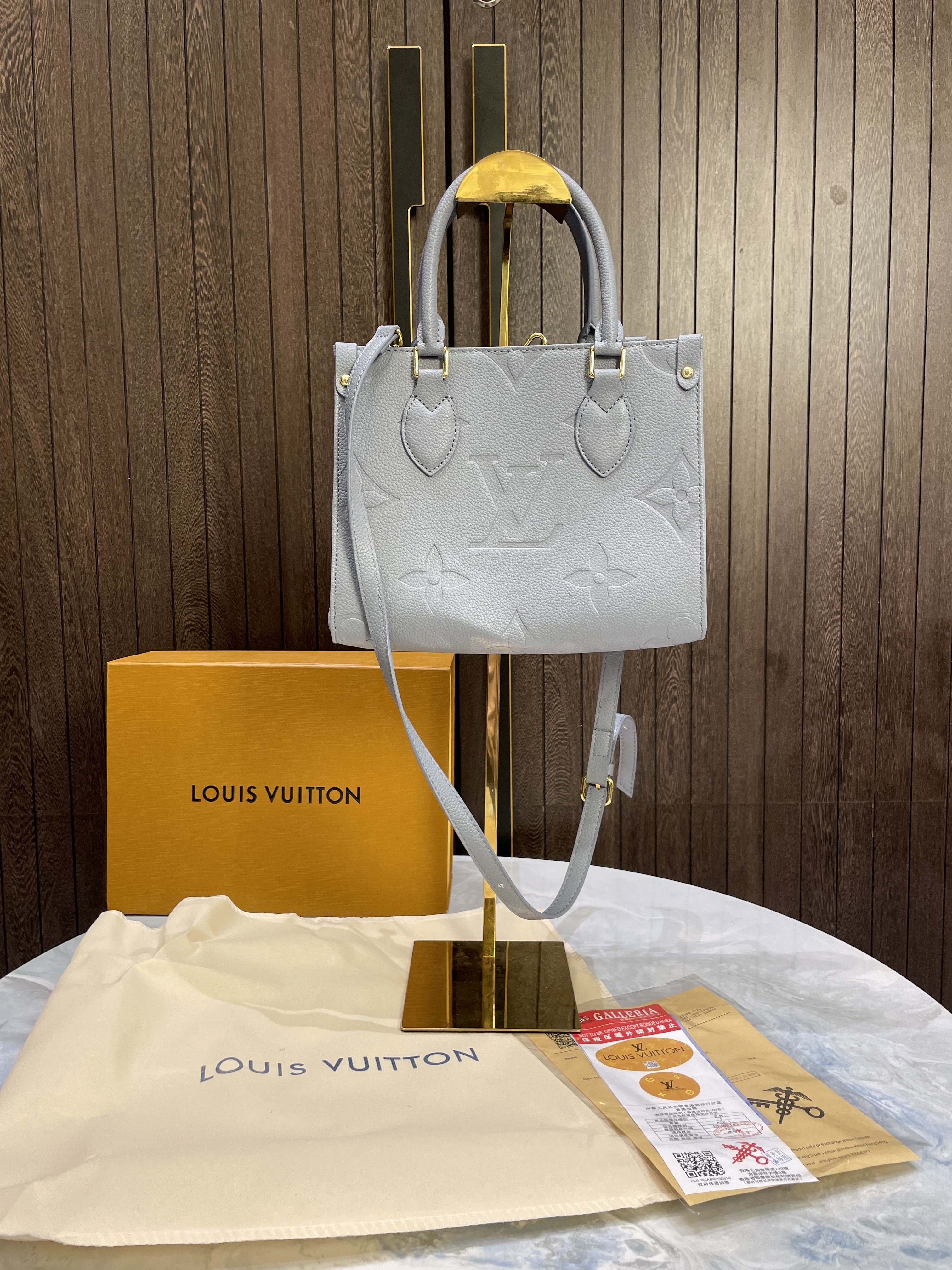 LOUIS_VUITTON blue ONTHEGO PM WITHOut BOX 13